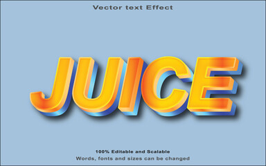 Juice text bold style effect file.