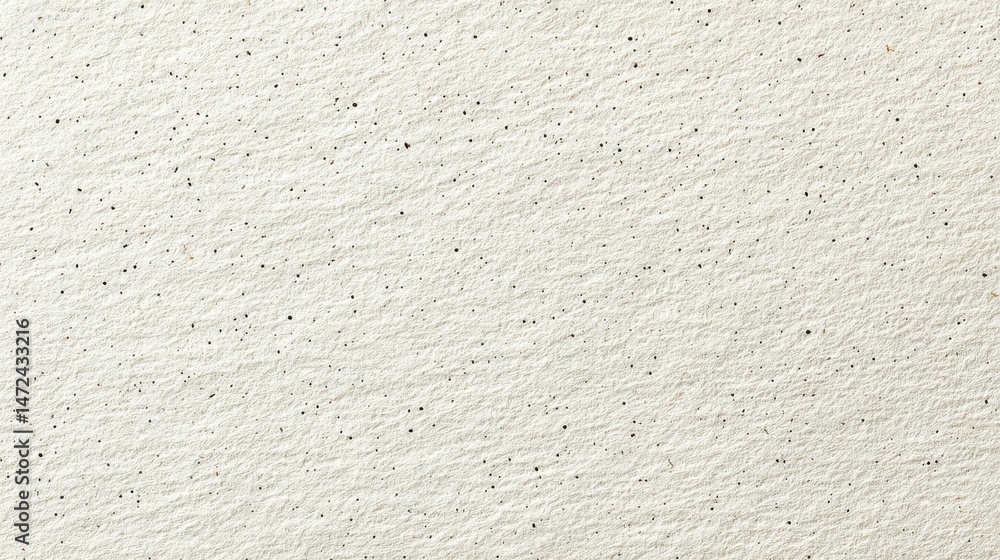 Fototapete High-resolution image of a textured off-white surface with subtle dark speckles, ideal for backgrounds or design projects needing a slightly rough, organic feel. : Generative AI
