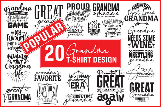 Grandma bundle, Grandma SVG bundle, Grandma sublimation png, grandmother svg png, Cut Files for Cricut,Silhouette, Grandma tshirt design bundle, grandparents day, Happy Mother Day