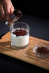 cold drink from cocoa powder
