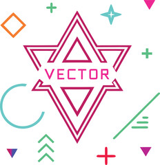 Fototapeta premium vector signs made in neon light style 