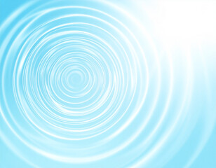 Obraz premium A sparkling water background featuring sunlight reflections and rippling circular waves.