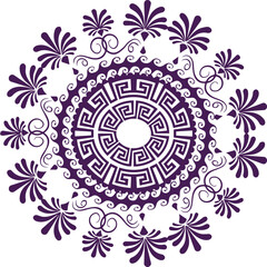 Beautiful flower art and mandala vector design