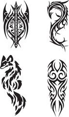 custom tattoo design black