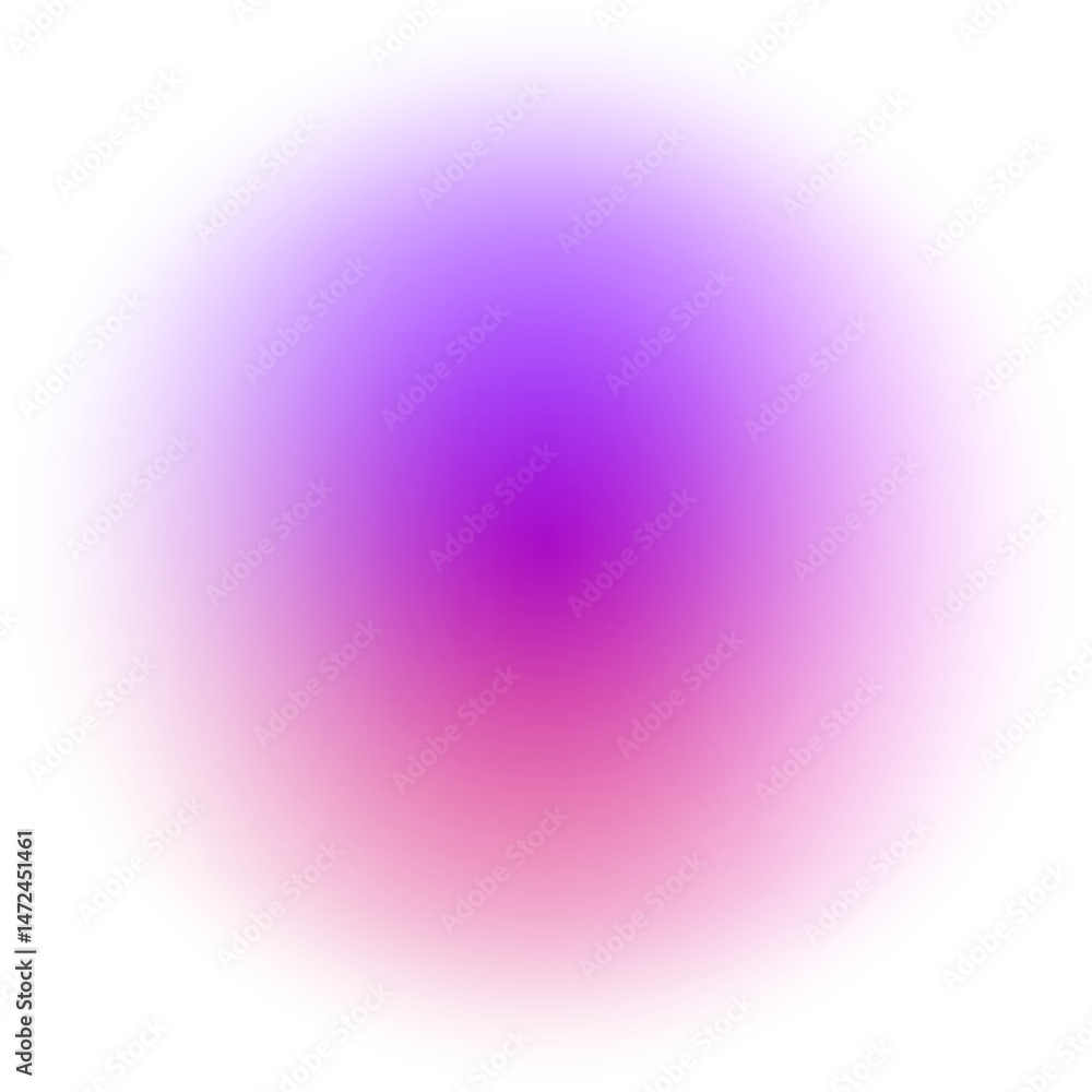 Aufkleber gradient blurred circle shape. pink colored fluid liquid element. soft light holographic element. ro
