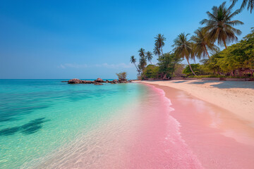 Thailand's Breathtaking Pink Beaches and Lush Palms
