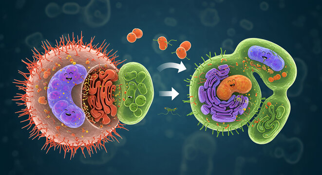  Eukaryotic Cell Origin Through Endosymbiosis