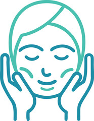 Facial massage icon