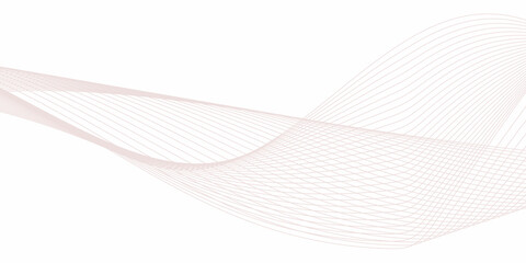 minimalistic vector illustration featuring a smooth, flowing wave pattern made of thin, evenly spaced horizontal black lines on a white background. 