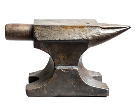 anvil and hammer isolated on white background. Transparent PNG file available with high quality.
