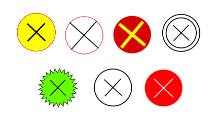 Check Mark Cross Icon Sheet 

