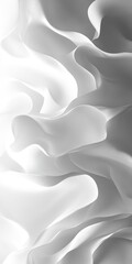 Fototapeta premium Abstract Grayscale Flowing Shapes Serene Organic Texture