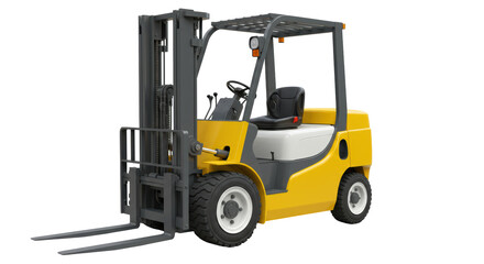 Isolated Forklift