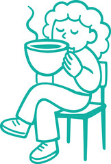 Vector logo design template and graphic elements for advertising, branding, posters and banners, funny cartoon illustration with character & mascot.