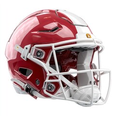 Fototapeta premium Helmet and american football ball