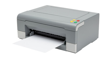 Isolated Printer office paper sheet