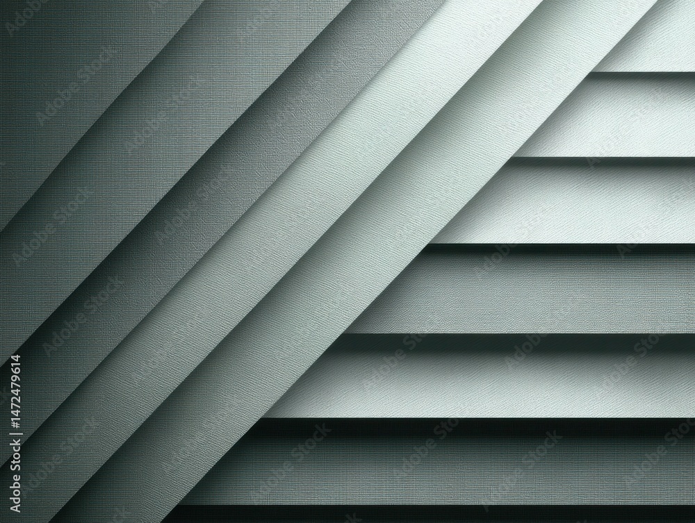 Aufkleber Abstract Composition of Layered Textures in Soft Green Tones
