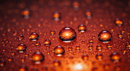 Water drop with galaxy reflection