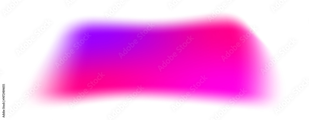 Aufkleber abstract blurry gradient shape. pink colored mesh fluid liquid element. soft light blob with aura gr