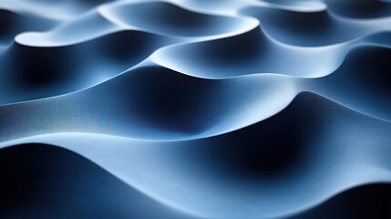 Fototapeta premium Blue abstract waves textured surface background design