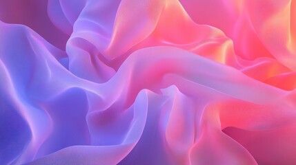 Fototapeta premium Soft Abstract Fabric Texture with Pink and Blue Gradient Background