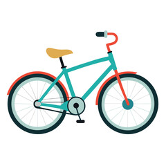 Fototapeta premium bicycle vector image on white background