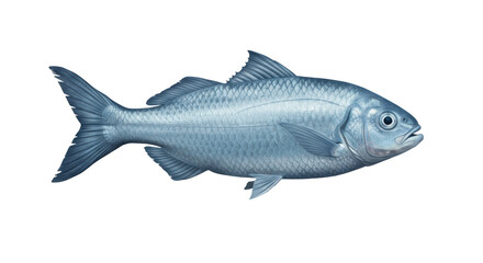 Isolated Silver Carp Fish