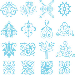 Beautiful flower art and mandala vector design