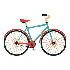Obraz premium bicycle vector image on white background