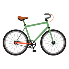 Obraz premium bicycle vector image on white background