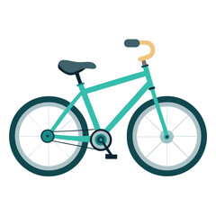Obraz premium bicycle vector image on white background