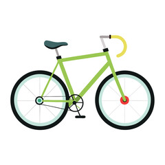 Obraz premium bicycle vector image on white background