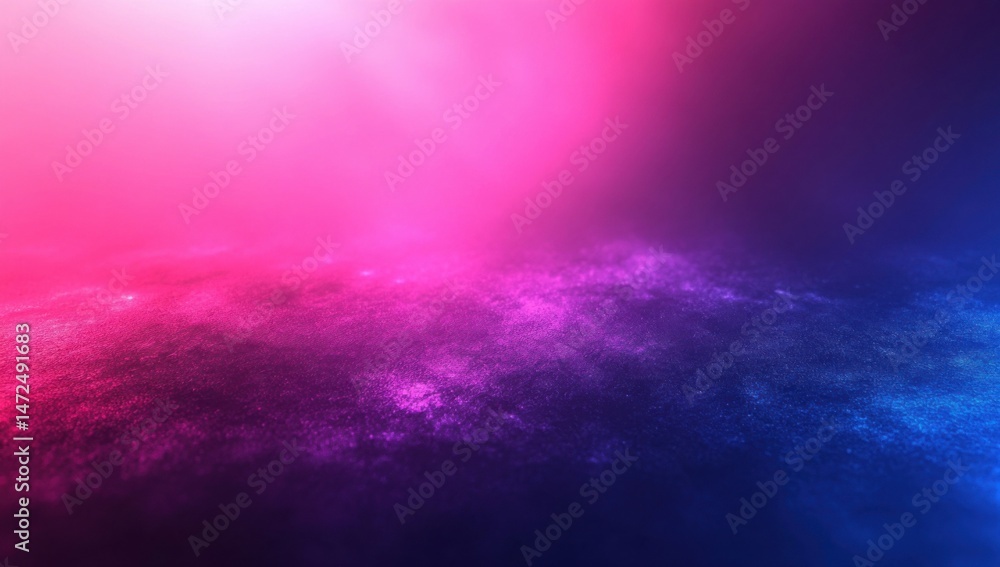 Poster Abstract Pink and Blue Gradient Background with Glimmering Texture, Ideal for Futuristic or Fantasy Designs. : Generative AI