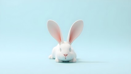 Obraz premium white rabbit on blue, dragon fruit isolated on white background, dragon fruit on a white background, 