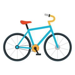 bicycle vector image on white background