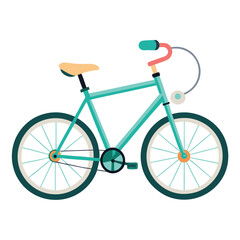 bicycle vector image on white background