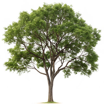 Neem tree isolated on a transparent background