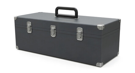 Gray Metal Toolbox: Secure Storage for Tools and Equipment