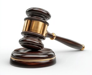 Gavel, wooden, gold, justice, law, legal, court, auction, judge, hammer, symbol, authority, decision, verdict, power, order, jurisprudence, governance, rule, legislation, judicial, pro : Generative AI