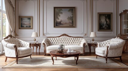 Classic cream living room