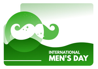 International Men's Day - banner, card vector illustration