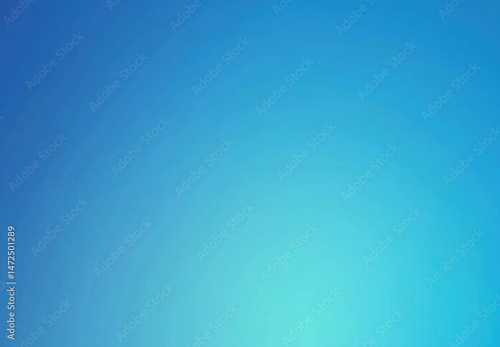Poster a serene, gradient background featuring a subtle shift from deep blue to a lighter turquoise hue, pe