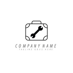 Modern Tech Company Logo Design. Minimalist Vector Icon