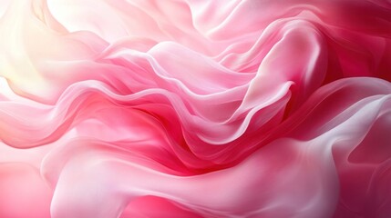 Obraz premium Flowing, vibrant pink fabric
