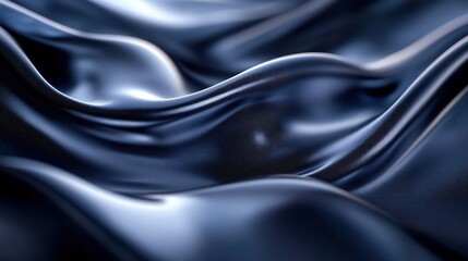 Fototapeta premium Fluid, dark, luxurious fabric folds