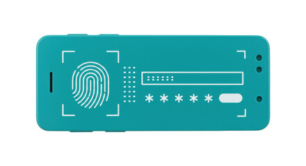 Isolated Fingerprint Scan on Phone