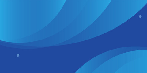 Minimal geometric background. Blue elements with fluid gradient. Dynamic shapes composition. Eps10 vector