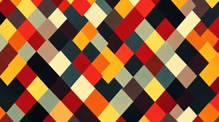 Abstract Geometric Diamond Pattern.