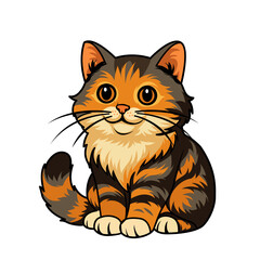 cute cat illustration, eps 10 vector file