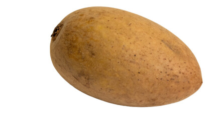 Sapodilla fruit isolated on a transparent background